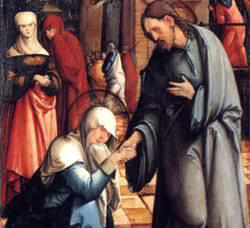 2e Heure - de 18h à 19h - Jésus se sépare de sa Très Sainte Mère et Il se rend au Cénacle