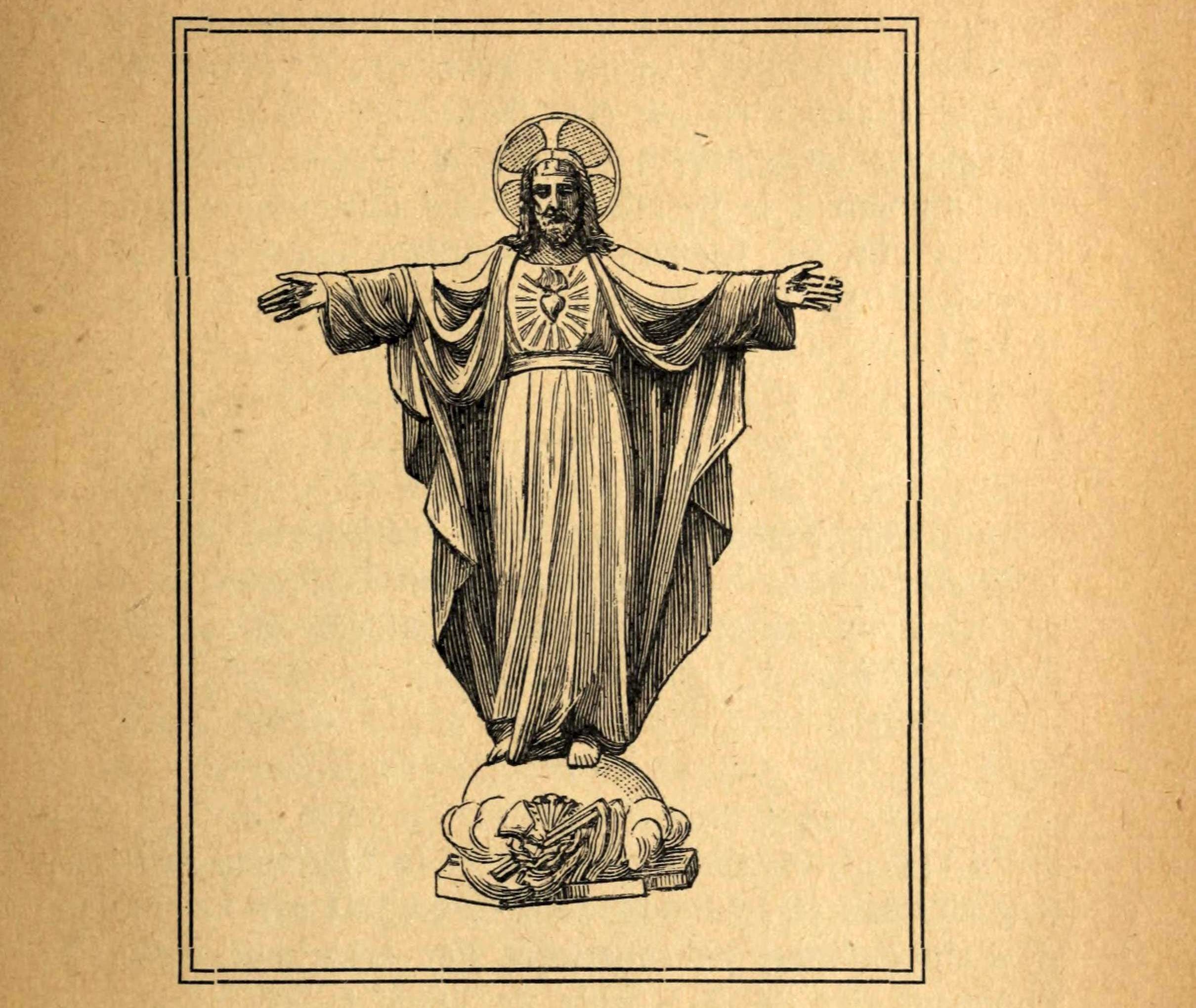 Image du Sacré Cœur adoptée par l'Archiconfrérie de prière et de pénitence