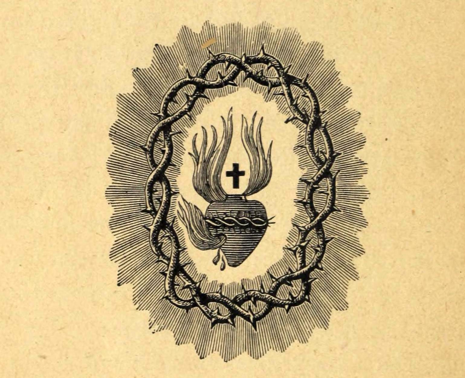 Sacré-Cœur avec couronne d'épines